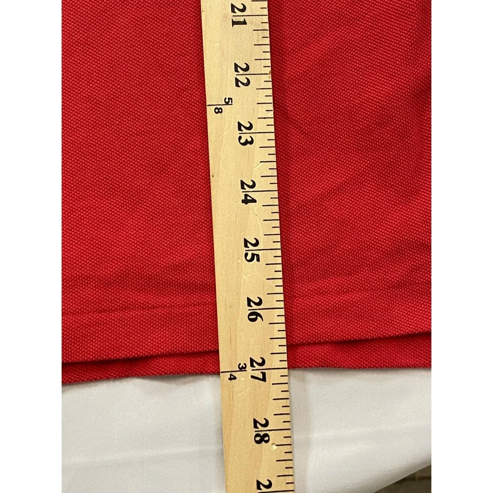 Polo‎ Ralph Lauren Mens Classic Fit Red Short Sleeve Pique Polo Shirt Large